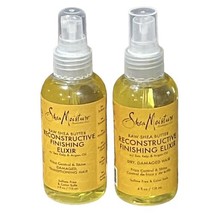 (2) Shea Moisture Raw Shea Butter Reconstructive Finishing Elixir 4 Oz A... - $70.24