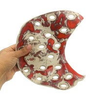 Handmade Ceramic Moon Soap Dish For Bathroom, Artisan Stoneware Lava Soap Holder - £67.25 GBP