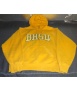 Black Hills State Hoodie Mens Hooded HOODIE Sweatshirt BHSU YELLOW JACKE... - $24.29