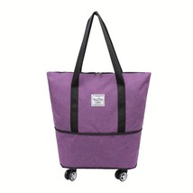 Universal Wheel Travel Bag Foldable Portable Luggage Storage Large Capacity Duff - £128.57 GBP