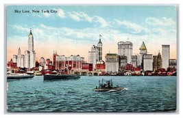 View of Skyline New York City NY NYC UNP Unused DB Postcard W3 - £3.57 GBP