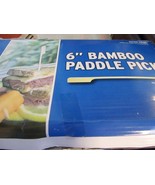 Royal 1000 6&quot; Bamboo Paddle Picks Skewer Pics Party BBQ Caterer Restaurants - $27.08 CAD