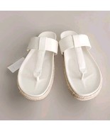 Women&#39;s JOIE 10 Sandals Nacho Off White Espadrille Slip On Boho Beach We... - $27.72
