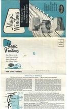New York Central Railroad Magic Windows Brochure 1951 Scenic Water Level  - $14.89