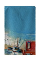 Betsy Drake Shrimp Boat Kitchen Towel - $29.69