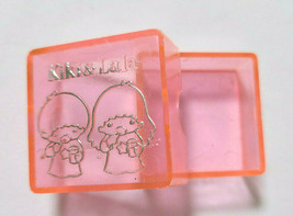 Little Twin Stars Miniatur Case 1976 Old SANRIO Vintage Appendix Pink Heart - £34.89 GBP