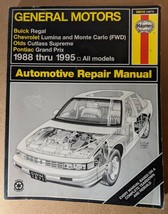Haynes Repair Manual 1988 - 1995 Regal Lumina Cutlass Grand Prix Monte C... - £6.01 GBP