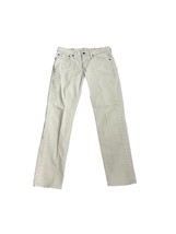 Levis 511 Slim Fit Jeans Mens Size 31X30 Beige Stretch Straight Leg - £19.78 GBP