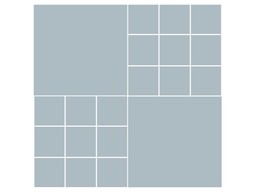 Mexican Mission Cement Tile Solid Handcrafted 10 sqf - Grayocean - 8x8&quot; - $120.00
