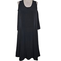 Black Open Shoulder Dress Size Medium  - £27.06 GBP