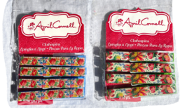 April Cornell Floral Clothespins Fall Picnic Lot of 2 w 4 each Green Blu... - $22.82