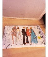 Butterick One Piece Evening Dress, Pants &amp; Scarf Pattern #5549 Sz 12 1969  - $4.00