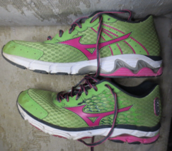 Mizuno Wave Inspire Athletic Running Green Pink Women’s Size 9 FLV0315 - £22.41 GBP