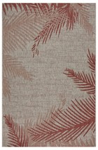 HomeRoots 393733 8 x 9 ft. Red Palm Leaves Indoor &amp; Outdoor Area Rug - £159.59 GBP