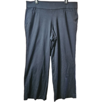 Black Pull On Crop Dress Pants Size 14/16 Regular - £19.38 GBP