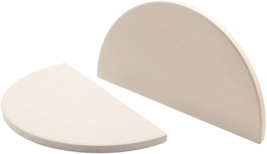 Half-Moon Ceramic Heat Deflector Plates for Kamado Joe Classic I II III 2-Pack - £70.36 GBP