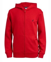MSRP $45 Nautica boys Fleece Zip-up Hoodie Hooded Sweatshirt Size Small (4) - £17.22 GBP