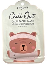 Set of 5 SPALIFE Chill Out Calm Facial Mask - Infused with Peppermint - £11.07 GBP