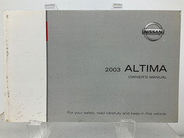 2003 Nissan Altima Owners Manual Handbook OEM B04B40021 - £17.59 GBP