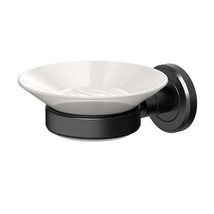 Gatco Latitude II Porcelain Soap Dish Holder in Matte Black Finish 1940 MX - £14.95 GBP