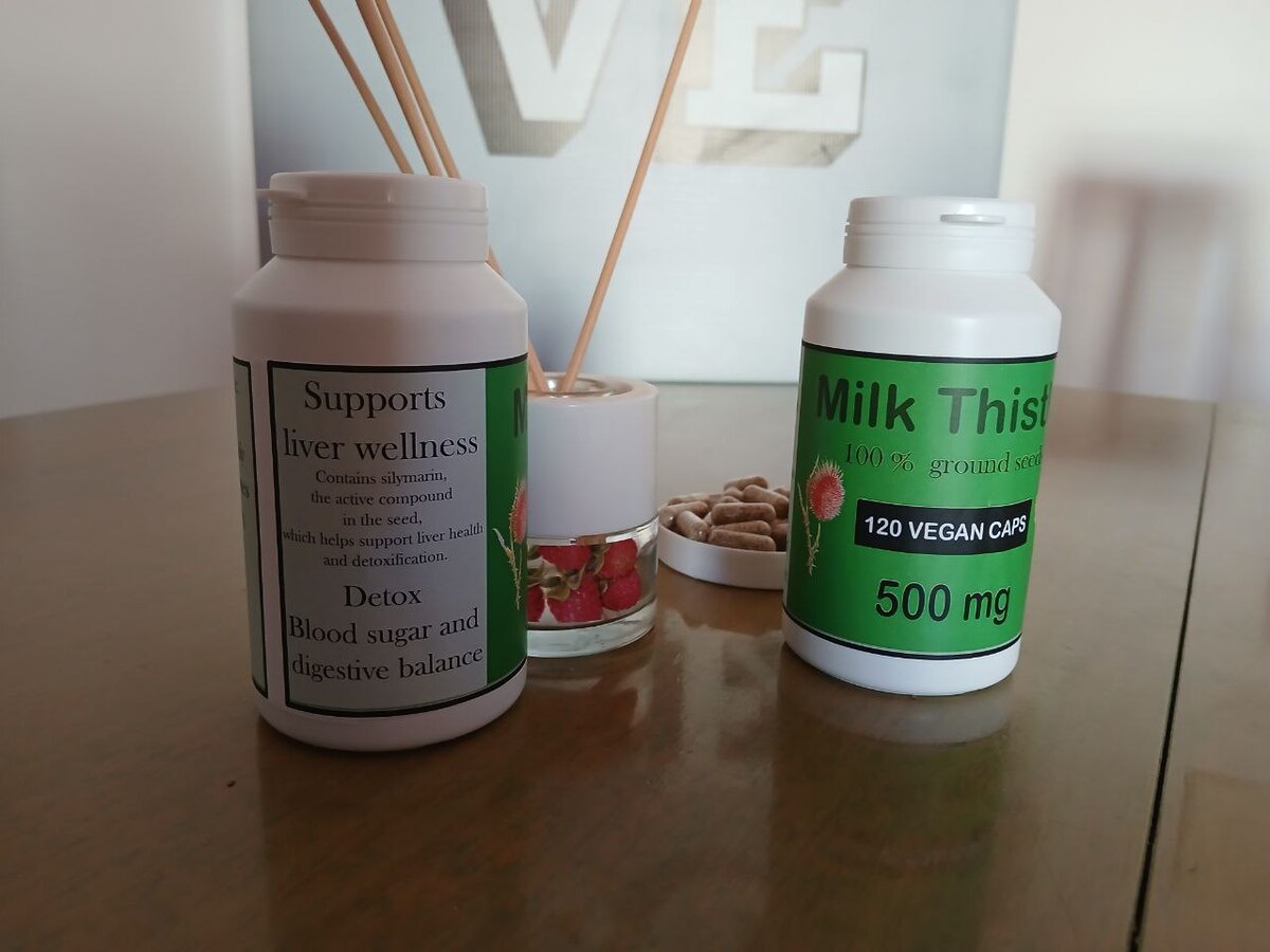 10 bottles - Milk Thistle Capsules 500 mg –120 Vegan Herbal Supplement – Natural Item image 3