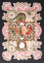 Victorian Die Cut Lace Ornate Paper Daisies Embossed Antique Valentines ... - $19.99