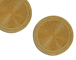 Set Of 6 wedding Placemat Golden Beaded Tablemat Designer Charger Plates... - £137.61 GBP