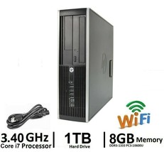 On Sale is HP PC W/ 1TB Hard Drive Core i7 3.40 GHz 8GB RAM WIFI Windows... - $148.95