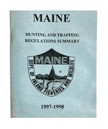 Maine 1997-98 Hunting &amp; Trapping Regulations Vintage 1st Printing Bookle... - $364.86 MXN