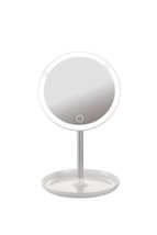 Touch Led Illuminated Usb Li Round Table Top Makeup Mirror Vanity Mirror... - $409.90 MXN