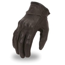 Men’s Lightweight Fully Perforated Knuckle Protection Biker Glove - £47.40 GBP