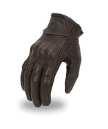 Men’s Lightweight Fully Perforated Knuckle Protection Biker Glove - £47.17 GBP