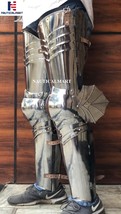 NauticalMart Full Leg Armor Set Medieval Knight Steel Greaves Halloween Costume - £181.10 GBP