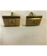 Vintage Hadley Gold-Filled Cufflinks with Initial &quot;A&quot; - $54.70 CAD