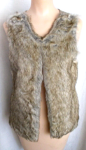 New Faux Fur Vest Wonder Nation Beige Girl Sz XL 14-16 - £11.62 GBP