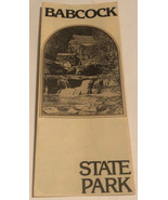 Vintage Babcock State Park Brochure Clifton West Virginia BR5 - £6.98 GBP