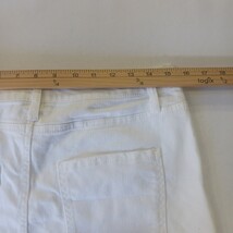 Almost Famous Premium Mid-Rise Women's White Frayed Denim Skirt Size 11 Waist 31 image 8