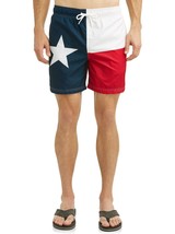 George Men&#39;s Swim Trunks Shorts Size 3XL (48-50) Texas Flag 6&quot; Inseam - £11.14 GBP