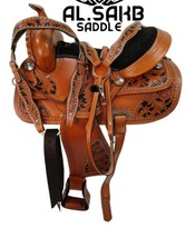 Handmade Brown beautiful pleasure saddle! Beautiful Hand Tooled floral d... - $5,936.28 MXN+