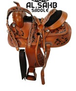 Handmade Brown beautiful pleasure saddle! Beautiful Hand Tooled floral d... - $319.77+