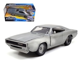 Dom&#39;s 1970 Dodge Charger R/T Bare Metal &quot;Fast &amp; Furious 7&quot; (2015) Movie 1/24 Die - £35.75 GBP