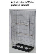 Lot of Three X-Large Bird Breeding Cages in White - £443.54 GBP