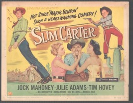 Slim Carter 11&quot;x14&quot; TITLE Lobby Card #1 Jock Mahoney Julie Adams Tim Hovey - £25.51 GBP