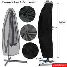Waterproof Oxford Cloth Outdoor Banana Umbrella Cover Garden Patio Cantilever Pa - £18.44 GBP+