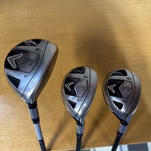 Callaway FT 3 4 Hybrid 4 Wood Set Fujikura Regular Graphite RH Golf Clubs - $74.24