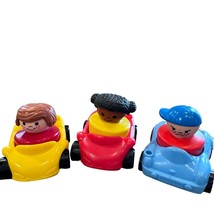 Fisher Price Chunky Little People Figure Cars Vehicles Vintage 90s Y2K Lot of 6 - $16.19