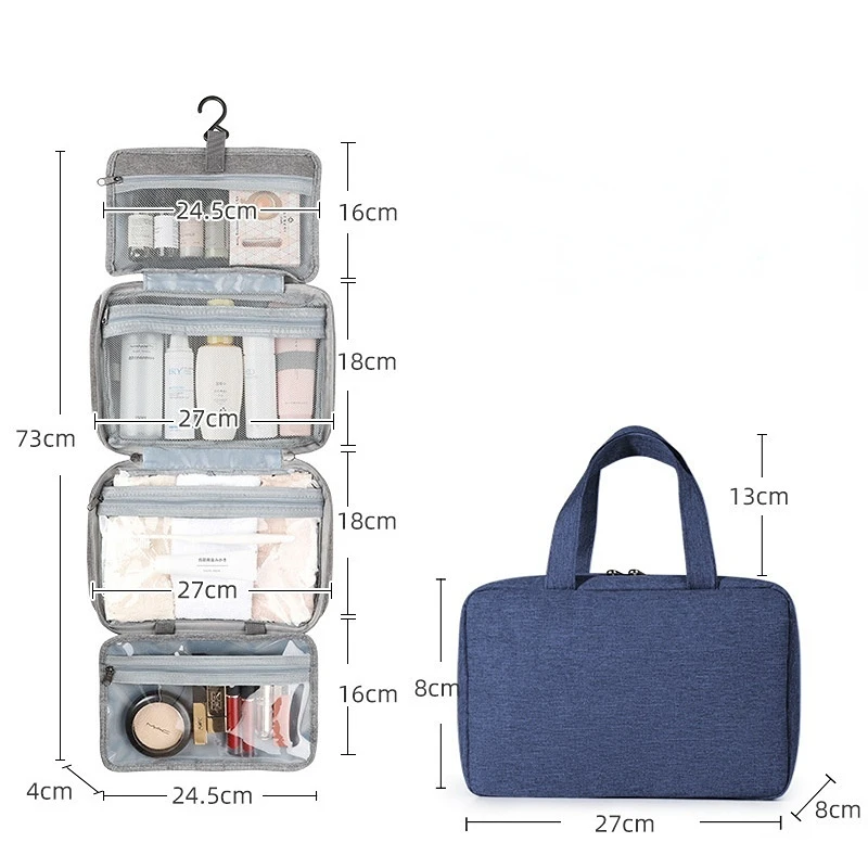 Travel Waterproof Folding Dry and Wet Separation Toiletry Bag Cosmetic Storage B - $65.53