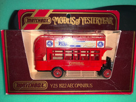 Matchbox Models of Yesteryear Y23 1922 Aecomnibus RAC NEW IN BOX England... - £19.28 GBP