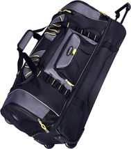 Upright Rolling Duffel Bag Black Gray 30 Inch - £56.96 GBP