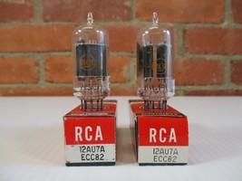 Rca 12AU7A ECC82 Vacuum Tubes Code Matched Pair Clear Top TV-7 Tested Nos Nib - £48.17 GBP